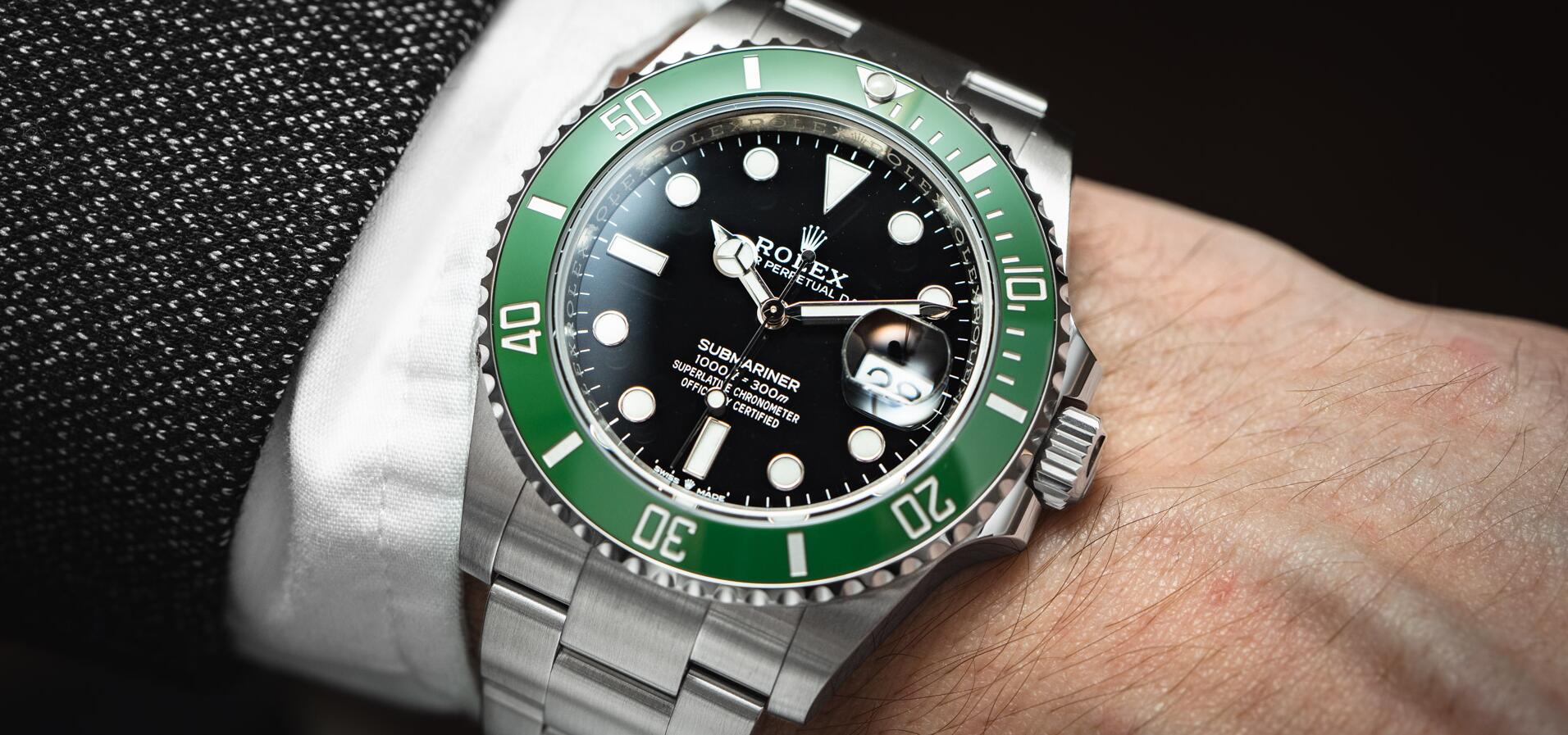 L’orologio “Kermit” in ceramica verde non così anniversario Rolex Falsi Submariner 126610LV